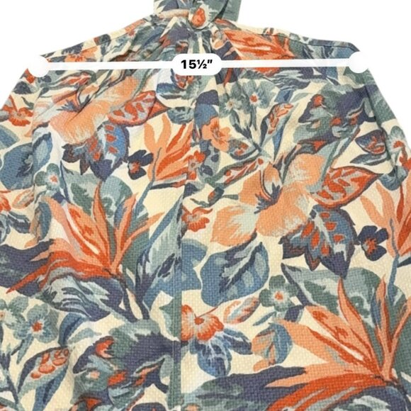 Faherty Bay Twist Organic Cotton Dress in Paradise Blossom Floral, Medium - Picture 10 of 12